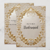 バロック・ロイヤル招待状スイート:ギルデッド・グランデール 招待状 (正面/裏面)