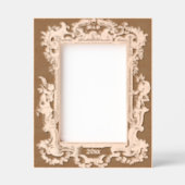 バロック・ロココチェルーブフルーツ縁どフローラ レーザー彫刻フレーム (正面)