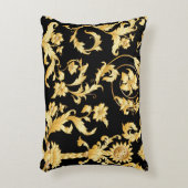 バロック・ロココビクトリアン、花の模様。 アクセントクッション (正面(垂直))