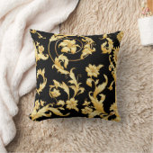 バロック・ロココビクトリアン、花の模様。 クッション (ブランケット)