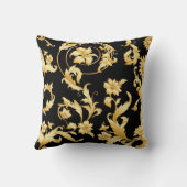 バロック・ロココビクトリアン、花の模様。 クッション (裏面)