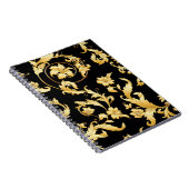 バロック・ロココビクトリアン、花の模様。 ノートブック (右側)