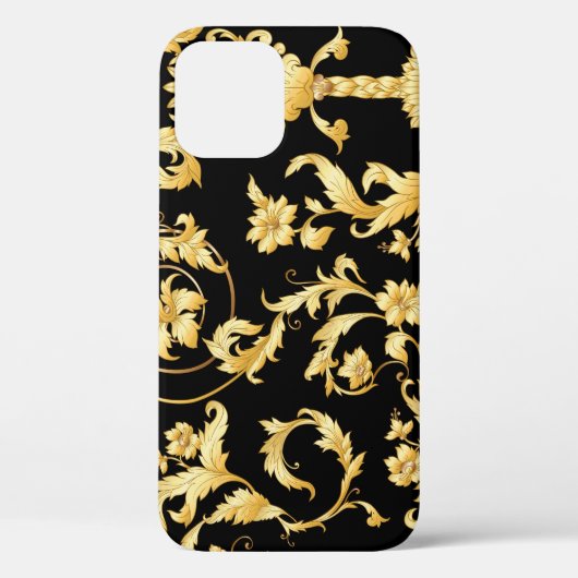 バロック・ロココビクトリアン、花の模様。 Case-Mate iPhoneケース (裏面)