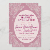 バロック・ロココブライダルシャワー招待 | 5 x 7 招待状 (正面/裏面)