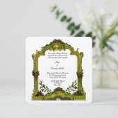 バロック・ロココ1772色フローラカルトチェ結婚ズ 招待状 (スタンド正面)