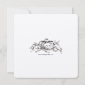 バロック・ロココ1772色フローラカルトチェ結婚ズ 招待状 (裏面)