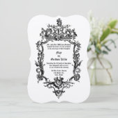 バロック・ロココ18世紀ドラゴンロカイル縁ど 招待状 (スタンド正面)