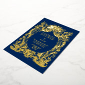 バロック ロココ ウェディング 箔招待状 (回転した状態)