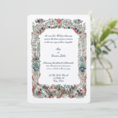 バロック ロココ カラー フラワーズ祭壇枠 招待状 (スタンド正面)