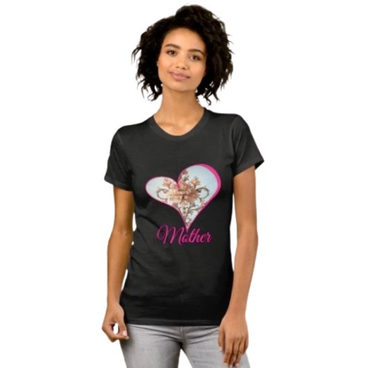 バロック ローズ Tシャツ