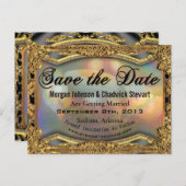 バロックBarnetcue日フォーマル付はがきを保存する 案内ポストカード (正面/裏面)