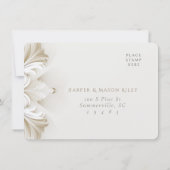 バロックRSVPカード結婚for 招待状 (裏面)