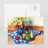 バロットン – ヒマワリ、梨、ブドウ ポストカード (正面/裏面)