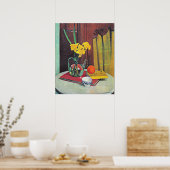 バロットン – 黄色いダフォジルとジャグ ポスター (キッチン)