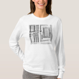 バロメーターおよび見ることのイラストレーション Tシャツ