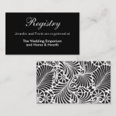 バロモダンクフローラの結婚レジストリの挿入 エンクロージャーカード (正面/裏面)