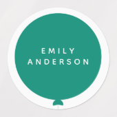 バロモダンン |名前子供部屋スクールキッズグリーンID ラベル (デザイン2)