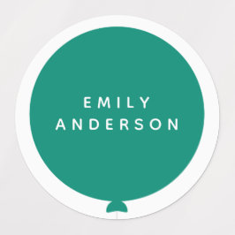 バロモダンン |名前子供部屋スクールキッズグリーンID ラベル