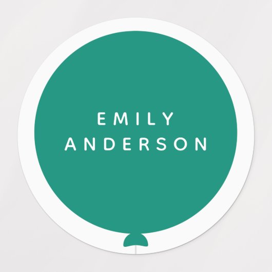 バロモダンン |名前子供部屋スクールキッズグリーンID ラベル (デザイン1)