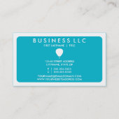 バロモダンン(色をカスタマイズ可能) 名刺 (裏面)