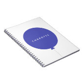 バロモダンン |青王室の色のおもしろいスタイリッシュトレンド名 ノートブック (右側)
