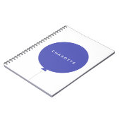 バロモダンン |青王室の色のおもしろいスタイリッシュトレンド名 ノートブック (左側)