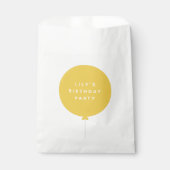 バロモダンン |黄色の子供の誕生日パーティー フェイバーバッグ (正面)