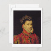 バロワのエリザベス(1545-68) 1570 (キャンバス上の油) ポストカード (正面/裏面)