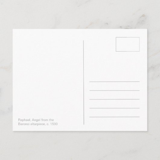 バロンチアルタルピースCC0840のラファエル・エンジェル ポストカード (裏面)