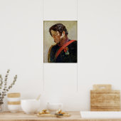 バロン・ドミニク・ラリーのポートレート勉強 ポスター (キッチン)