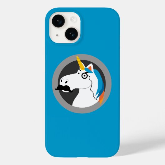 バロンCornelius Unicorn with Mustache iPhone Case Case-Mate iPhoneケース (裏面)
