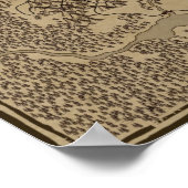 バロヴィアのプレイヤー手配地図(ストラッドの呪い) ポスター (角)