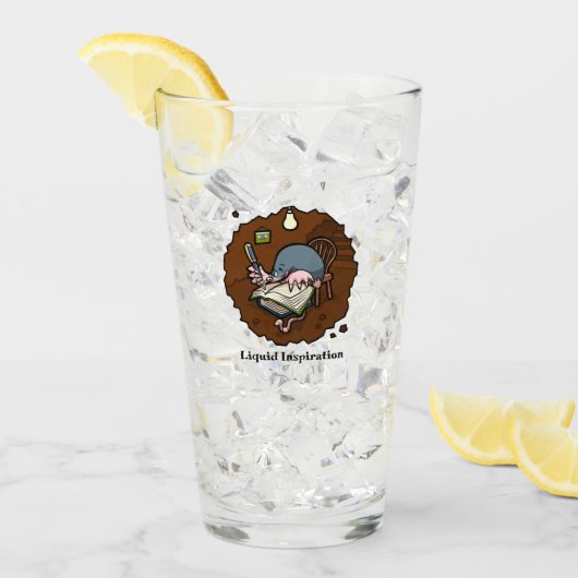 バローアニメのリキッドインスピレーションのモグラ作家 タンブラーグラス (アイス正面)