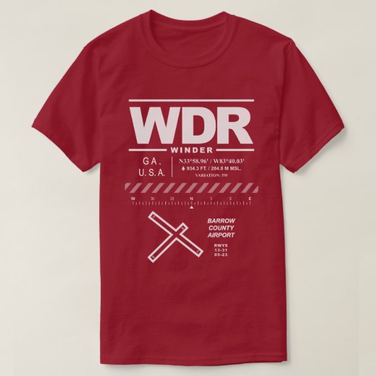 バローカウンティエアポートWDR Tシャツ (デザイン正面)