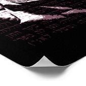 バロールの女性 – ピンク ポスター (角)