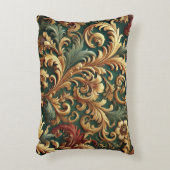 バロ王室のーク花柄 アクセントクッション (正面(垂直))