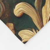 バロ王室のーク花柄 フリースブランケット (角)