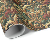 バロ王室のーク花柄 ラッピングペーパー (ロールコーナー)