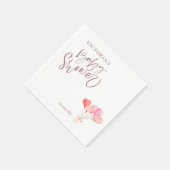 バロ男女兼用ンエレガントスクリプト赤ちゃんシャワー スタンダードカクテルナプキン (角)