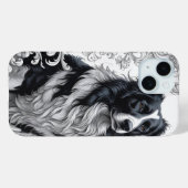 バロ縁どクフローラ枠とレガルコリー Case-Mate iPhoneケース (裏面 (横))