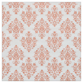 バロ華美ーク色ダマスク模様織物 ファブリック