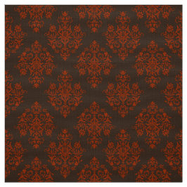 バロ華美ーク茶色のダマスク模様の織物 ファブリック