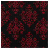 バロ華美ーク黒ダマスク模様織物 ファブリック (クローズアップ)