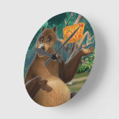 バロ4 ラウンド壁時計 (傾斜)