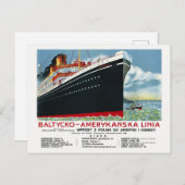 バワティッコアメリカンスカリニアポーランドヴィンテージポスター ポストカード (正面/裏面)