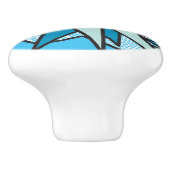 バンおもしろいクールレトロ漫画ブックアポップ・アートのート セラミックノブ (側面)