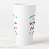 バンおもしろいコの選手は何番だ? カフェラテマグ (正面)