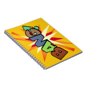 バンおもしろいレトロ漫画ブックアポップ・アートのート ノートブック (右側)