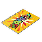 バンおもしろいレトロ漫画ブックアポップ・アートのート ノートブック (左側)