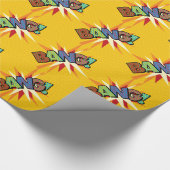 バンおもしろいレトロ漫画ブックアポップ・アートのート ラッピングペーパー (角)